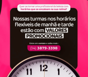 Cursos com horários flexíveis